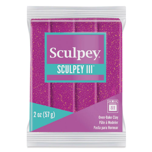 Sculpey III Violet Glitter 2oz