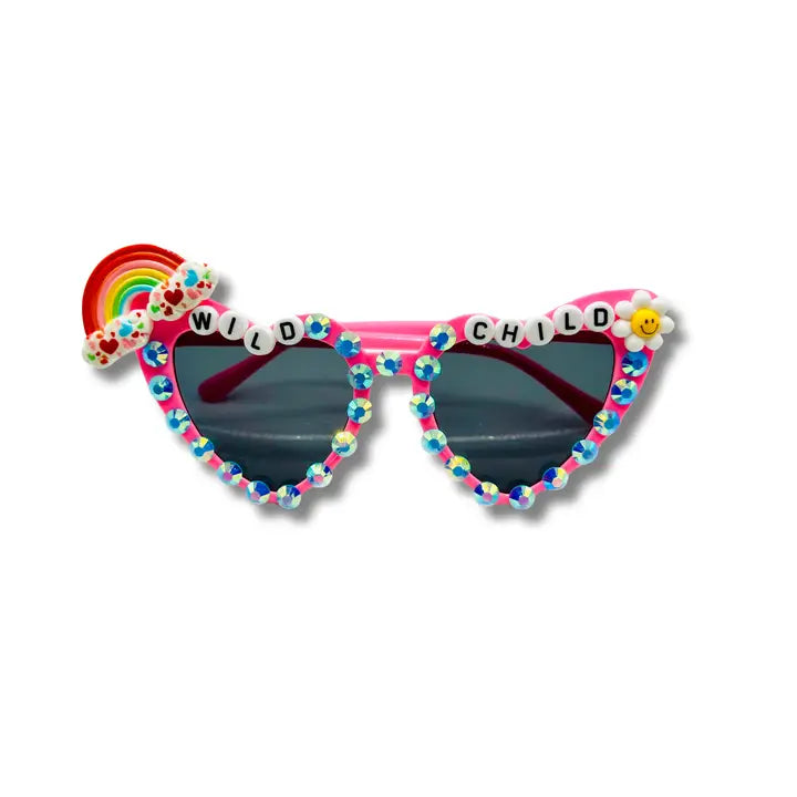 Wild Child Rainbow Heart Sunglasses
