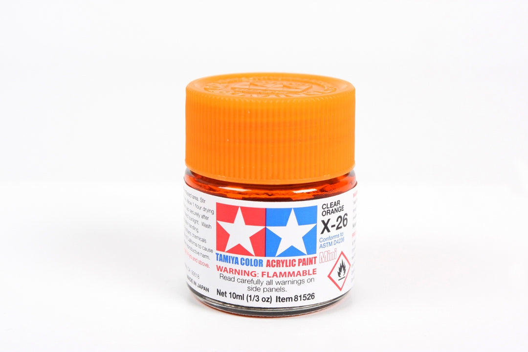 Acrylic Paint 10ml Clear Orange
