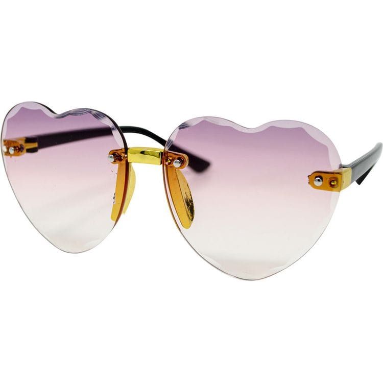 Lilac Heart Sunglasses