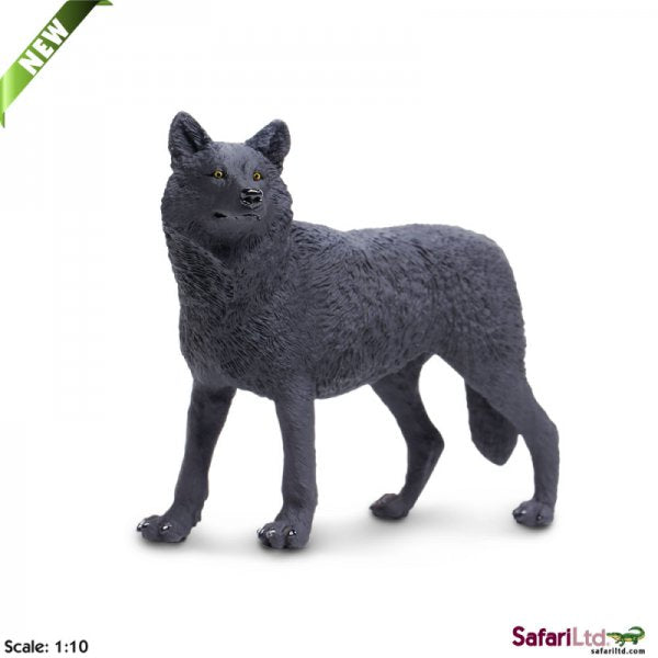 Wildlife Wonders Black Wolf – Stevenson's Toys & Games