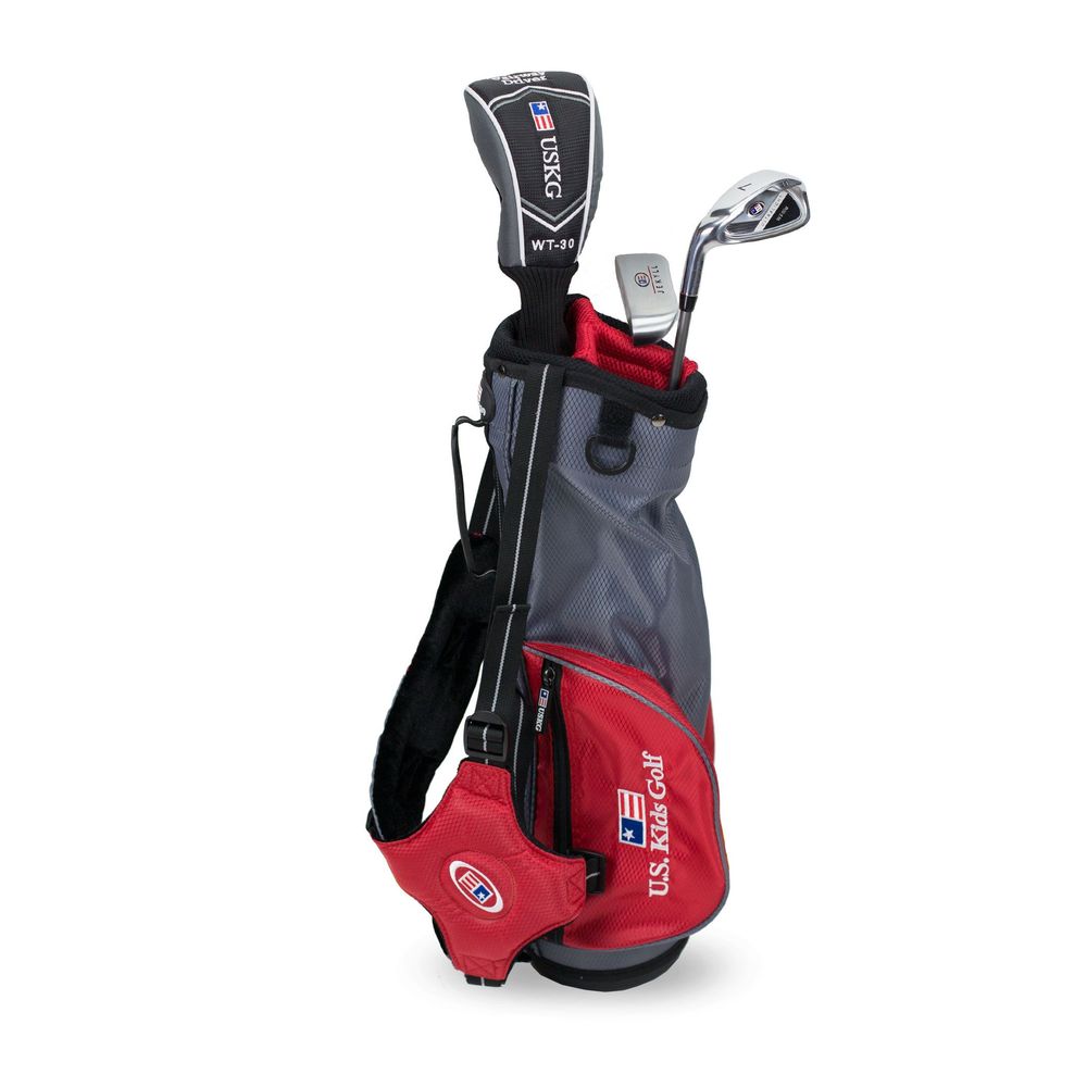Golf Set 39-42", 3 Clubs w/Bag LH Red