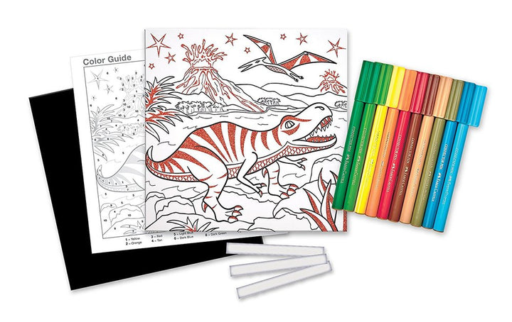 Color By Number T-Rex