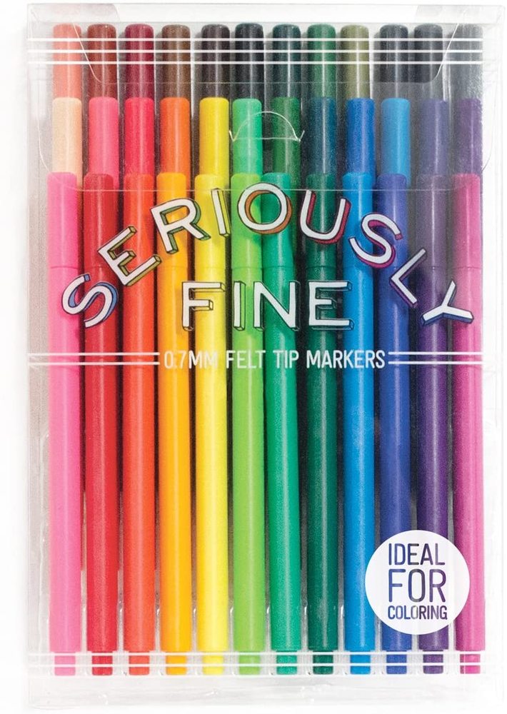 Seriously Fine Felt Tip Markers 36