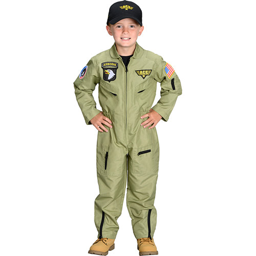 Jr. Fighter Pilot Suit w/Embroidered Cap, size 2/3