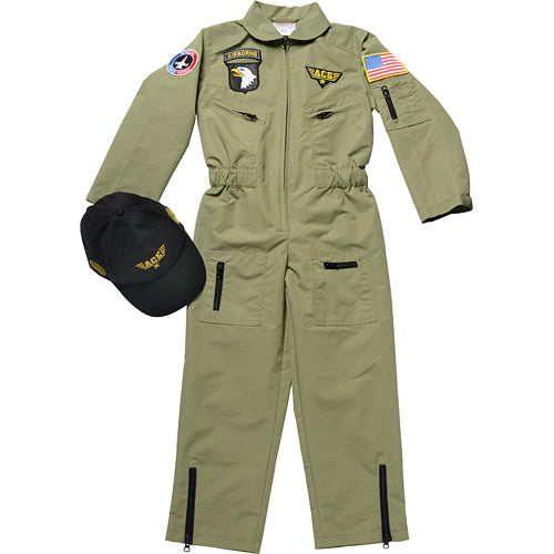 Jr. Fighter Pilot Suit w/Embroidered Cap, size 2/3