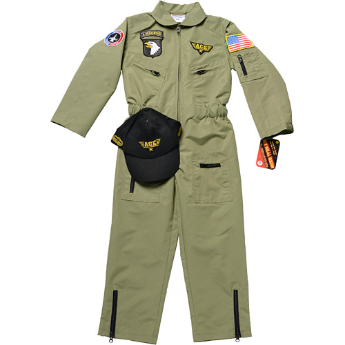 Jr. Fighter Pilot Suit w/Embroidered Cap, size 2/3