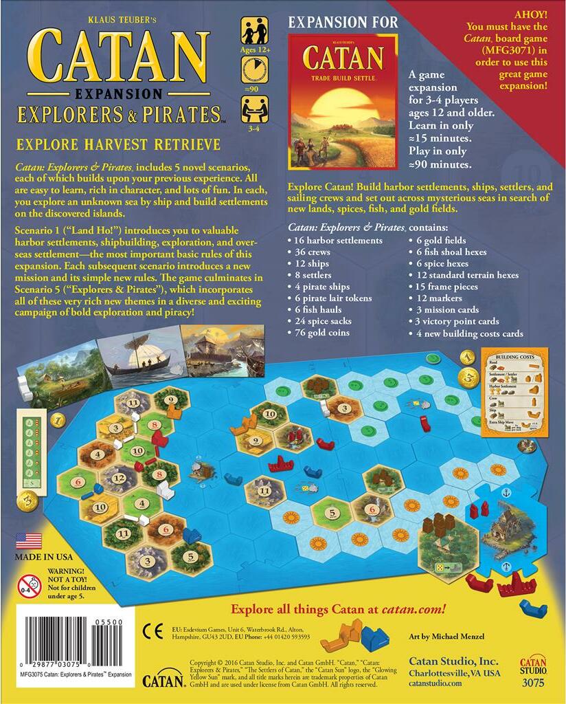 CATAN: Explorers & Pirates Game Expansion