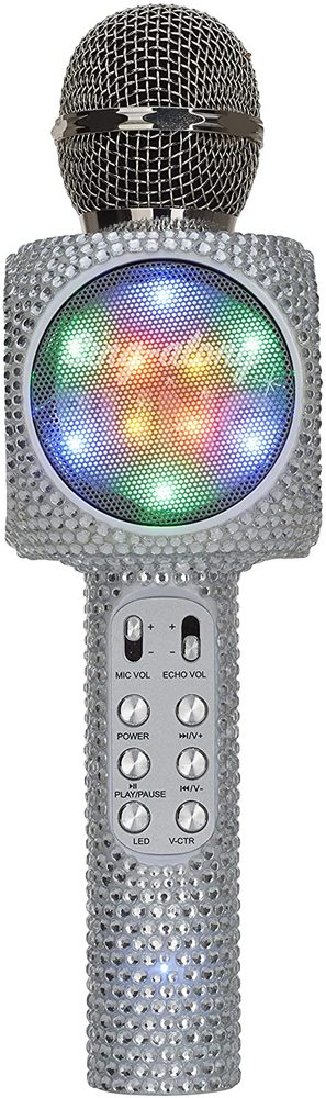 Sing Along Bling Silver Karaoke Microphone