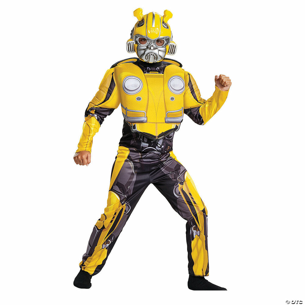 Bumblebee Transformers Costume w/muscles SMALL 4-6