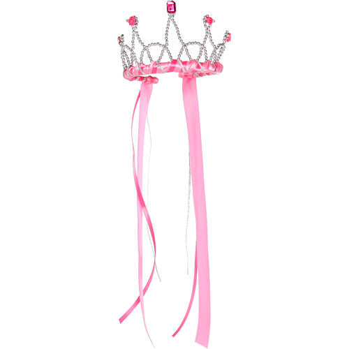 Ribbon Tiara Dark Pink