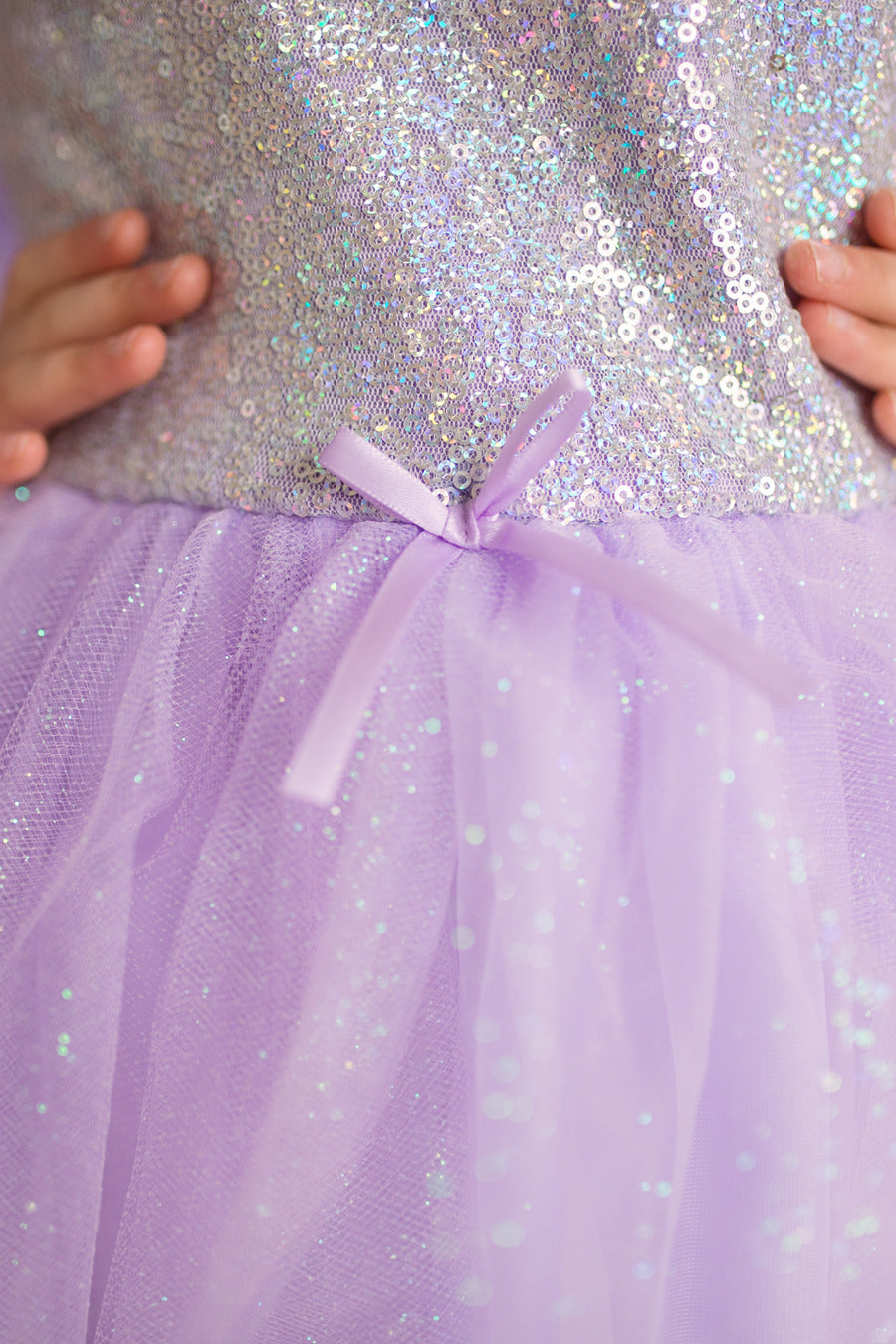 strapless open back dress Lilac Sequins Princess Dress (Size 5-6) – Stevenson's Toys & Games