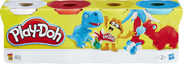 Play-Doh Classic Colors 4 Confezione - Pasta Modellabile, 16 Once, Colori Classici - 6