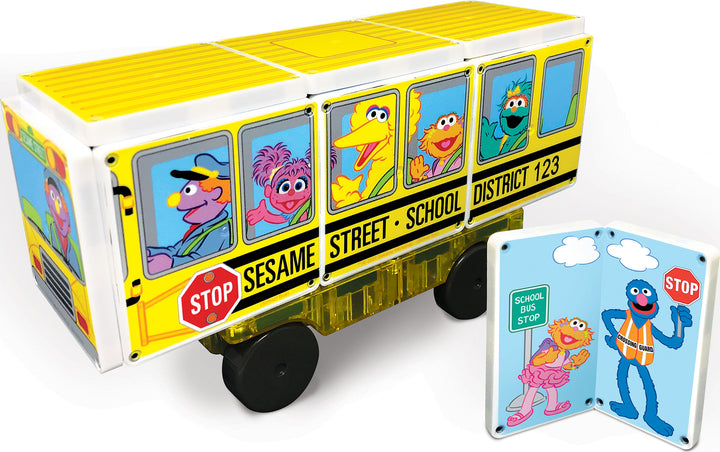 Magna-tiles Structures Sesame Street School Bus