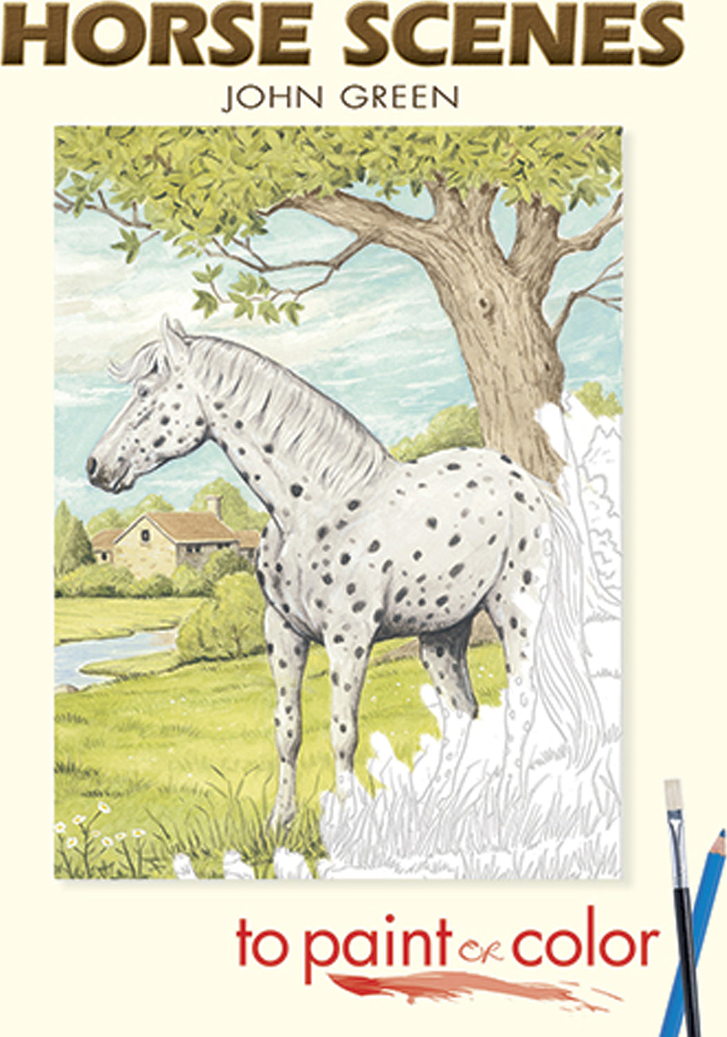 Horse Scenes to Paint or Color