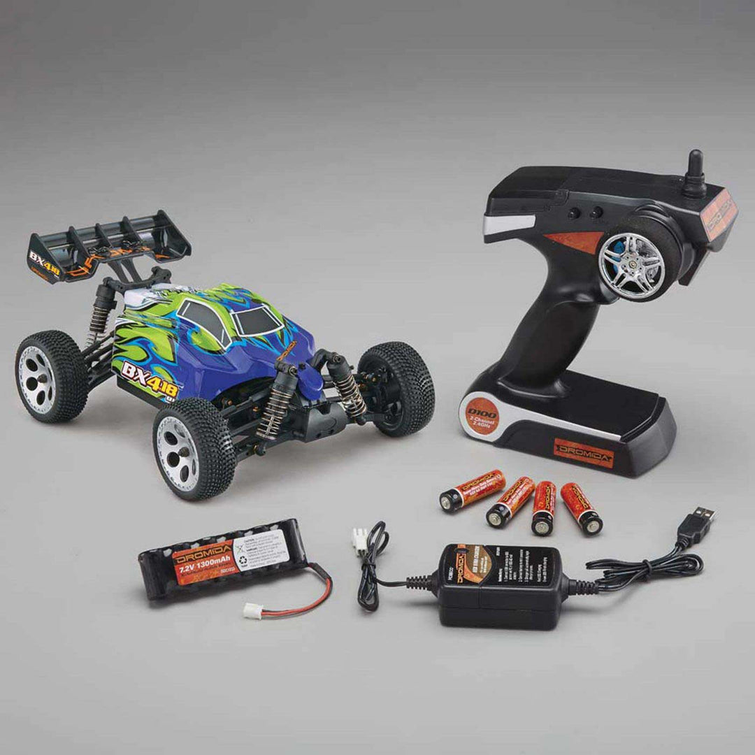 1/18 BX4.18BL Brushless 4WD RTR, Blue/Green
