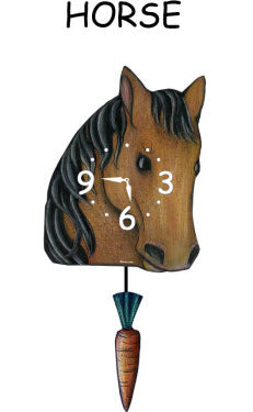 Small Swinging Tail Pendulum Horse Clock