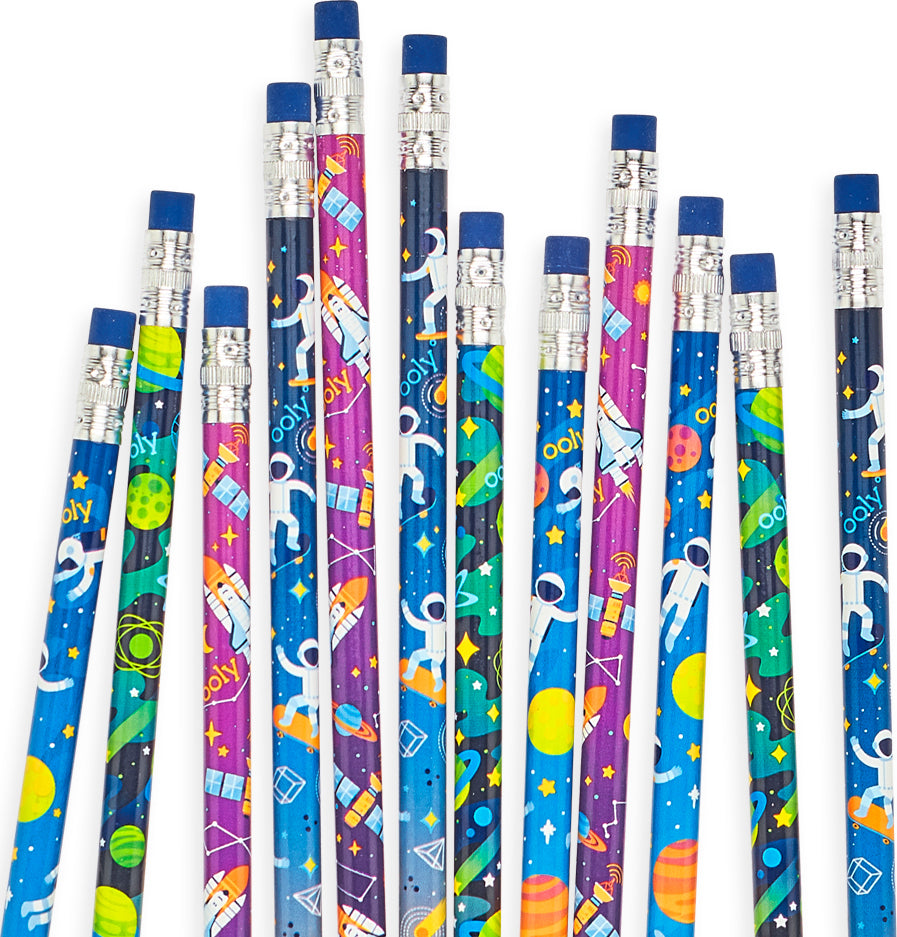 Astronaut Graphite Pencils  Set Of 12