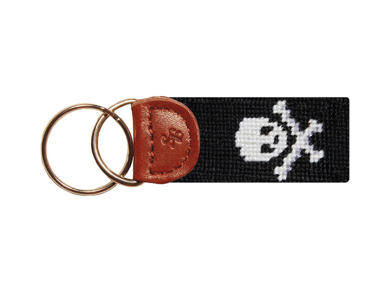 Key Fob Jolly Roger on Black