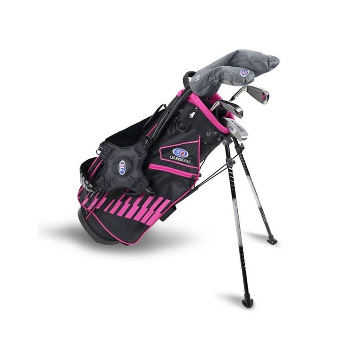 Golf Set 5 Clubs w/bag RH 48-51 Pink/Grey
