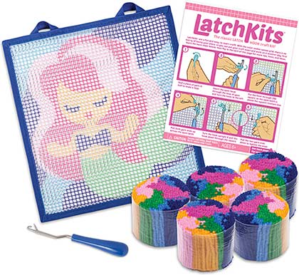 Latchkits Mermaid Mini-Rug Craft Kit