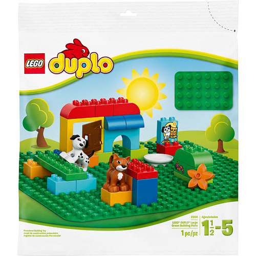Duplo Large Green Building Plate