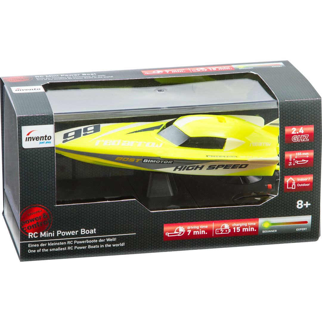 Mini RC Race Boat Yellow
