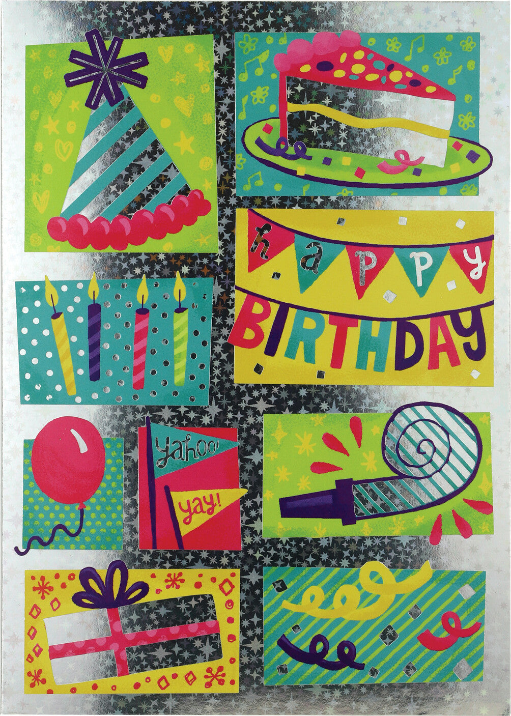 Birthday Pattern Foil Card