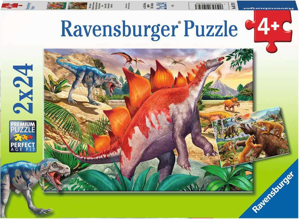 Jurassic Wildlife 2 x 24 pc puzzles