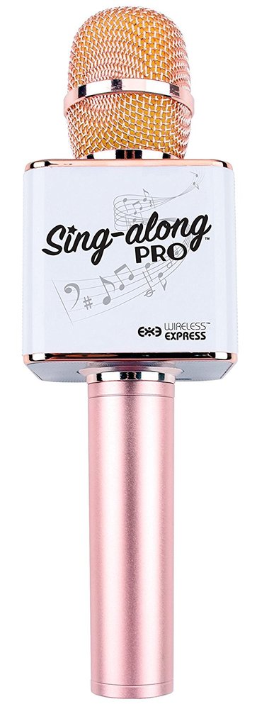 Pro Karaoke Bluetooth Microphone Rose Gold