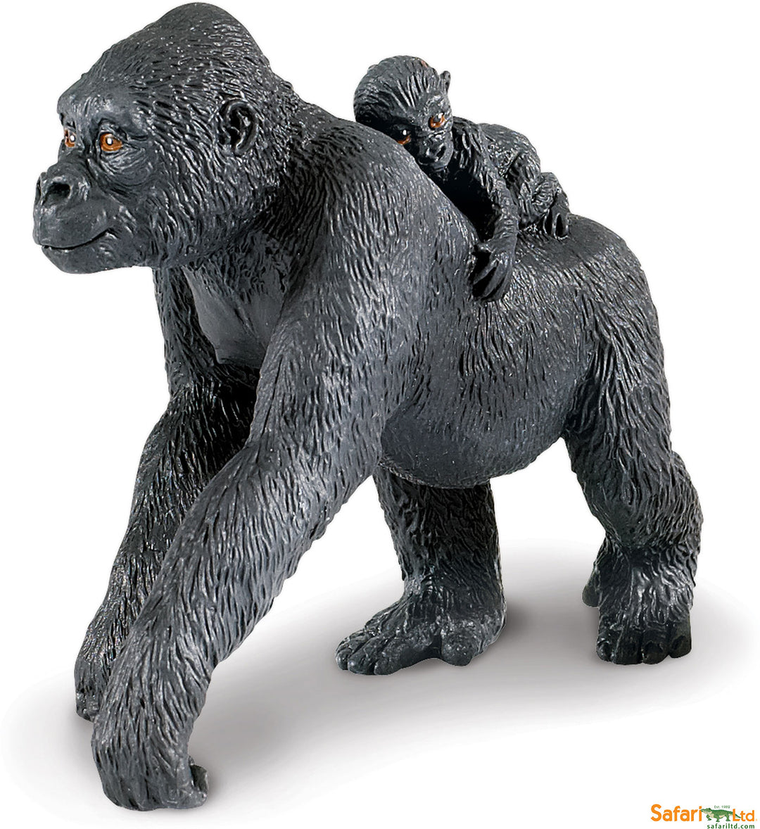 Safari Wild Lowland Gorilla with Baby