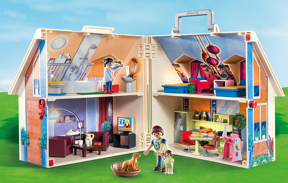 playmobil 移動式カフェテリア？トレーラーハウス？ 3728 Take Along Dollhouse – Stevenson's Toys & Games