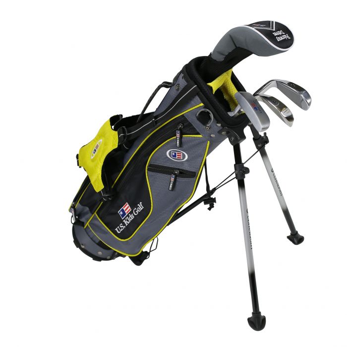 Golf Set 42-45" 4 Clubs w/Bag  LH Yellow