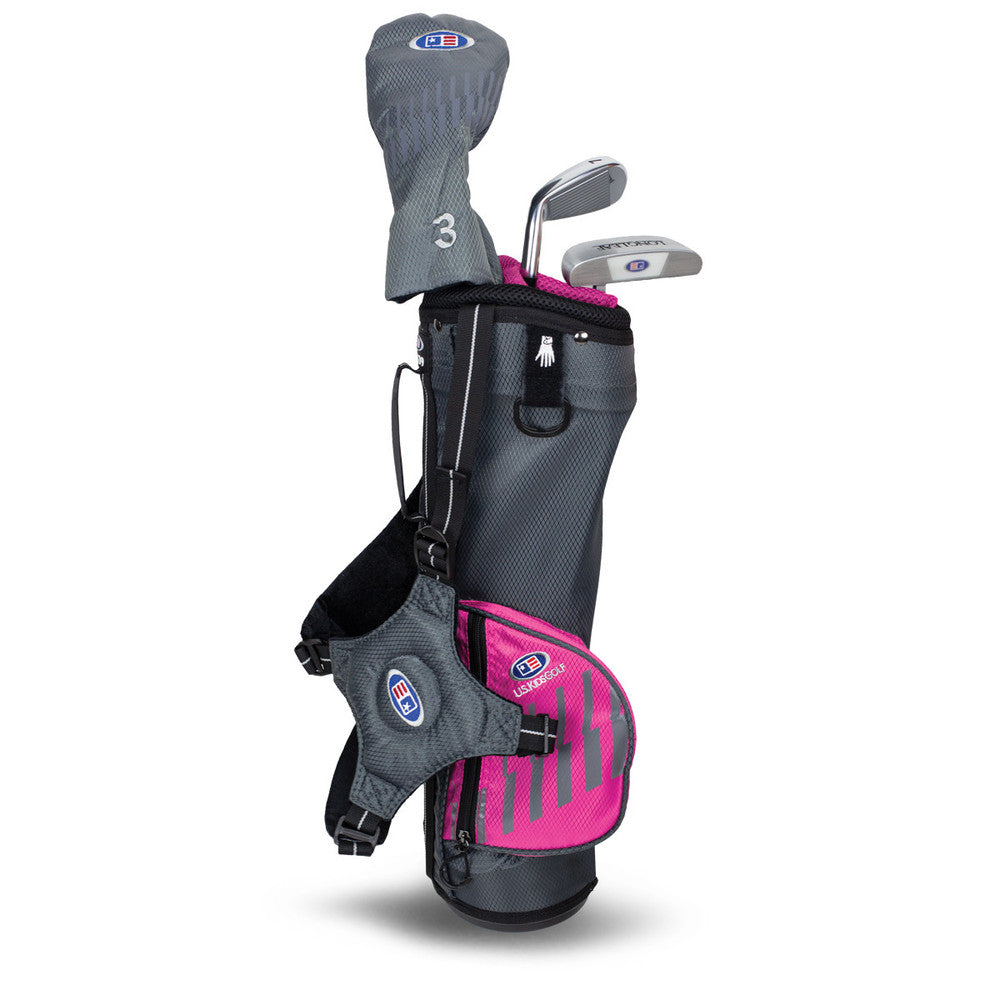 Golf Set 39-42", 3 Clubs w/Bag RH Pink