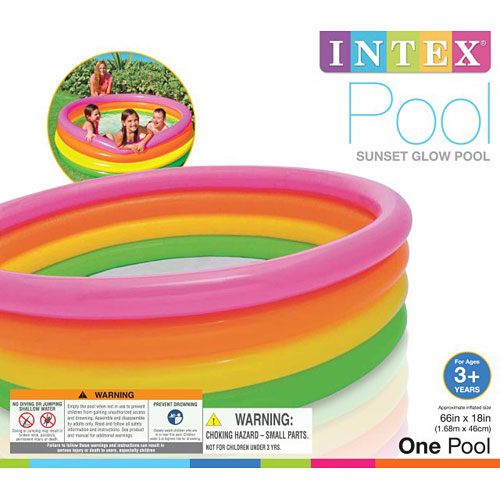 Intex Pool 4-ring 66" X 18" Sunset Glow