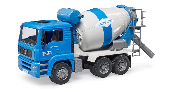 Man Cement Mixer Blue