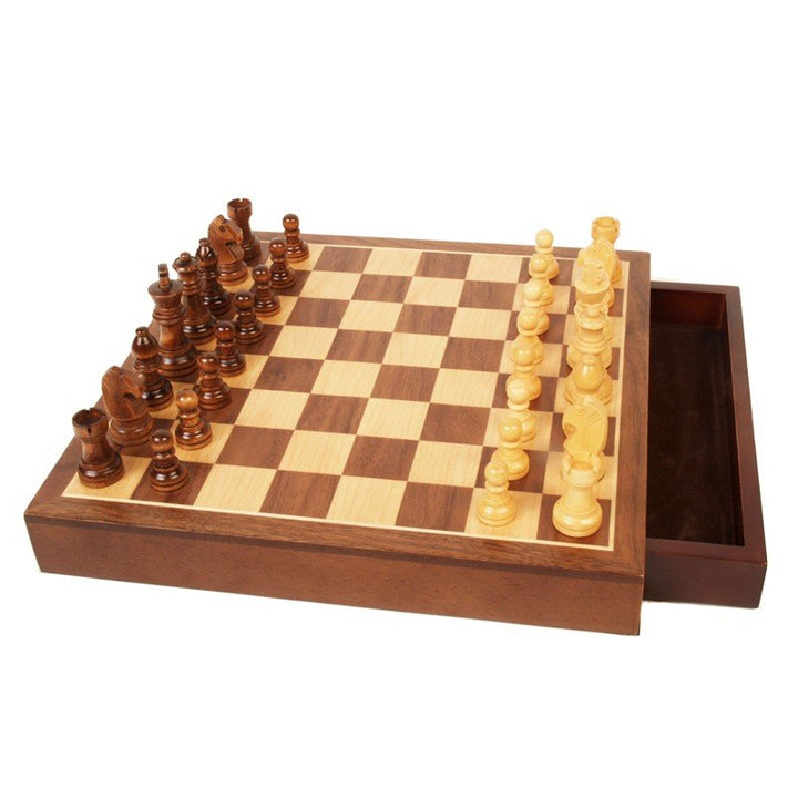 12In Magnetic Chess Walnut No Fold