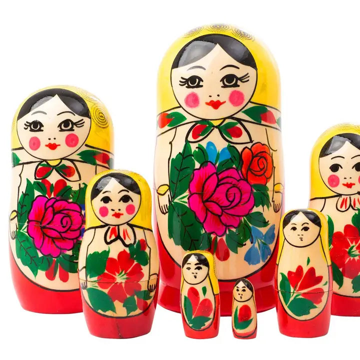 Russian Semenov Nesting Doll 7Pc 6"