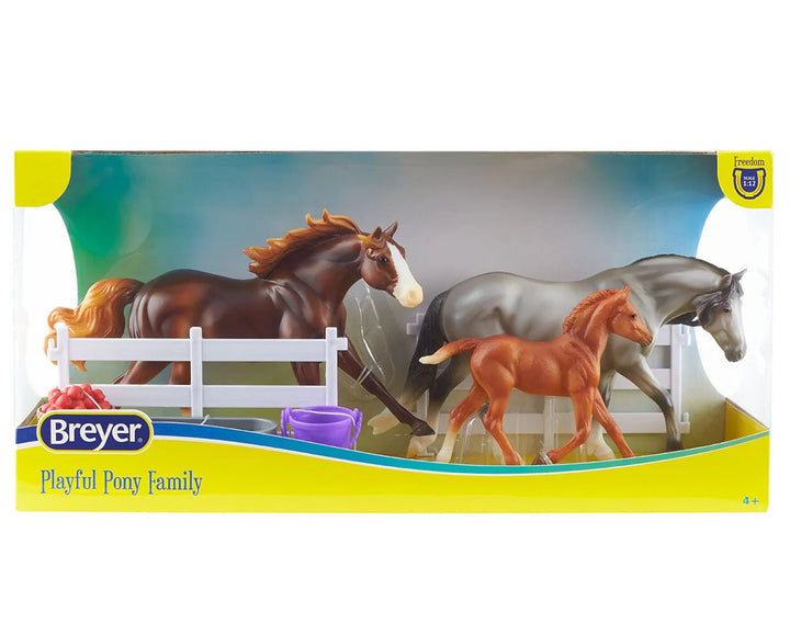 Freedom Series Playful Pony Horse Family