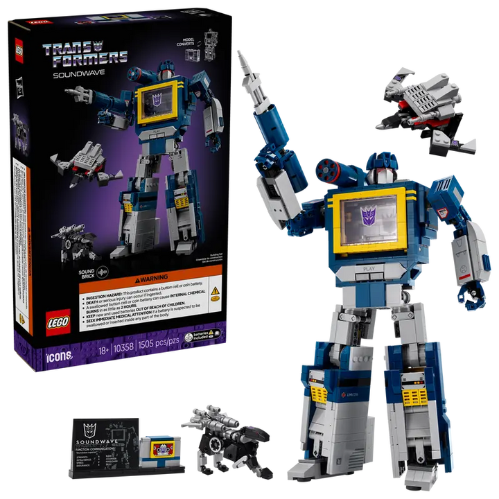LEGO® Icons Transformer Soundwave