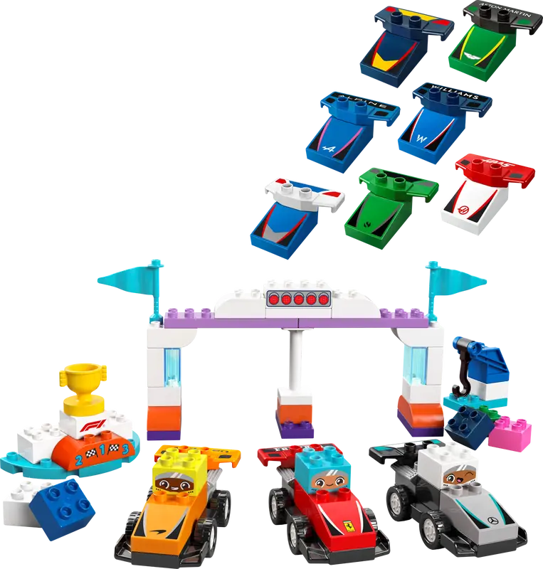 LEGO® Duplo F1 Team Race Cars & Drivers