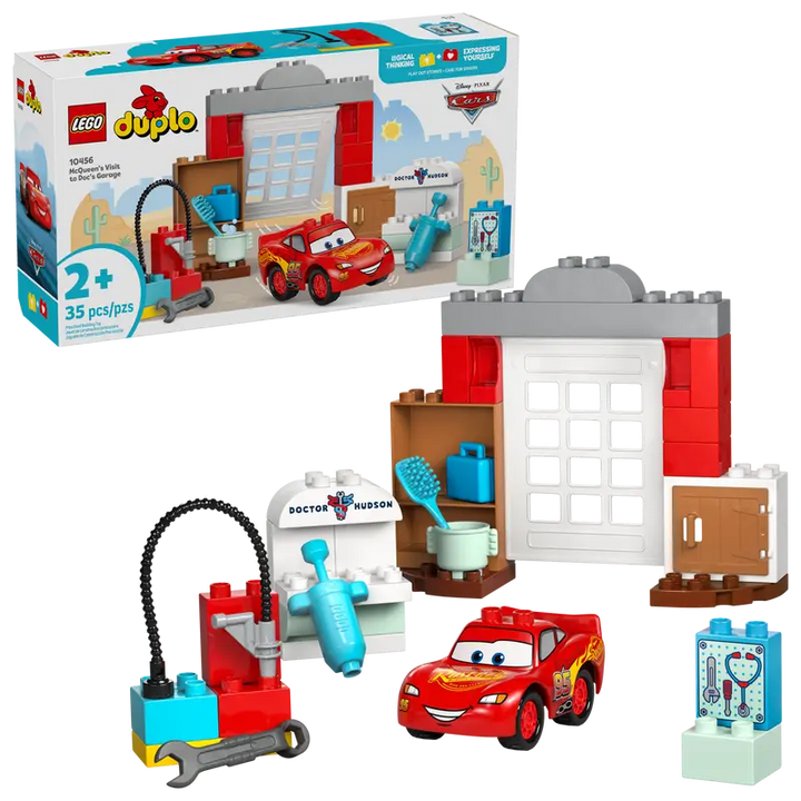 Duplo McQueens Visit To Docs Garage