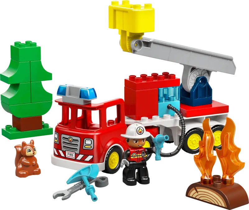 LEGO® Duplo Fire Truck with Hose and Firefighter
