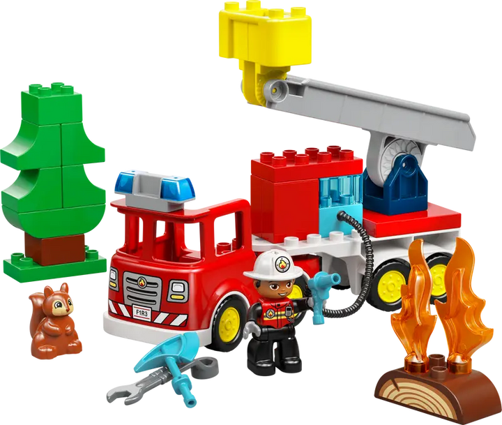 LEGO® Duplo Fire Truck with Hose and Firefighter