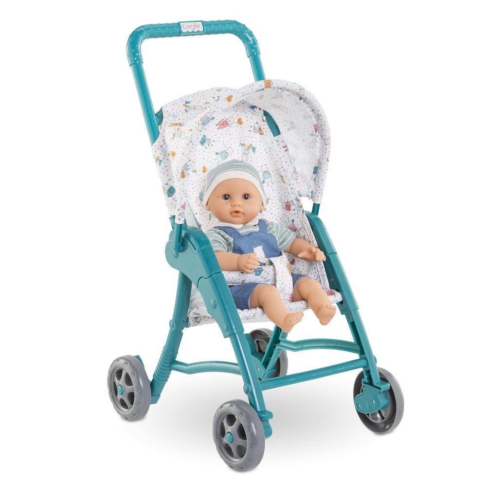 Teal Stroller for 12" Doll