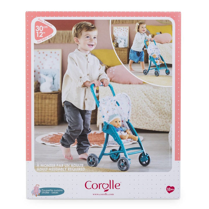 Teal Stroller for 12" Doll