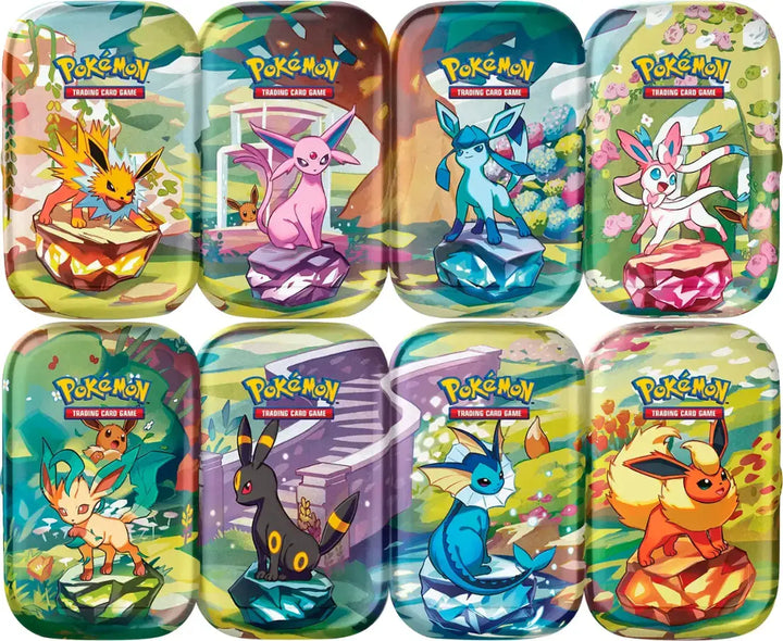 Pokemon Prismatic Evolution Mini Tin Assortment Individual