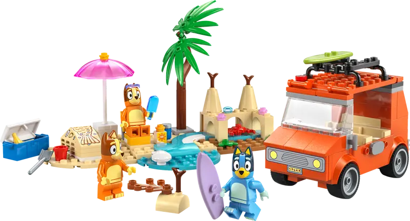 LEGO® Disney: Bluey's Beach & Family Car Trip