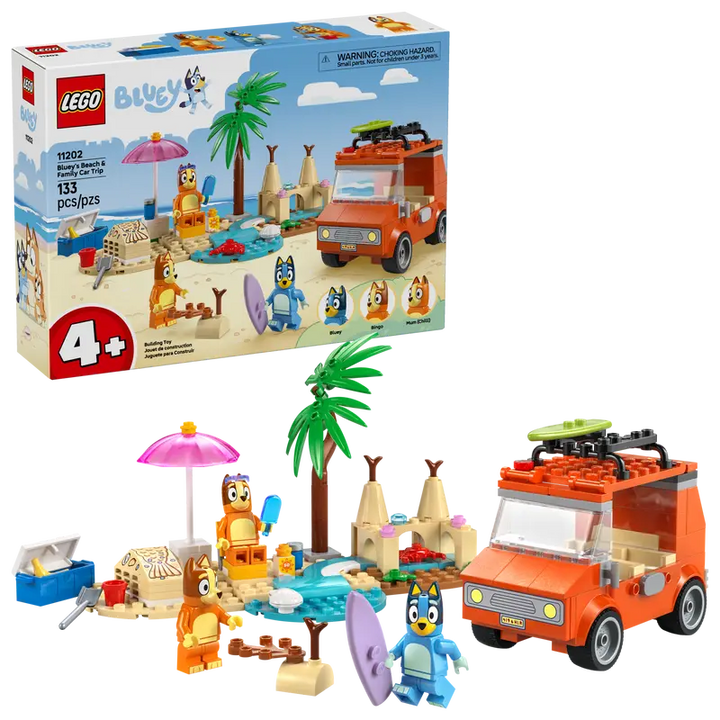 LEGO® Disney: Bluey's Beach & Family Car Trip