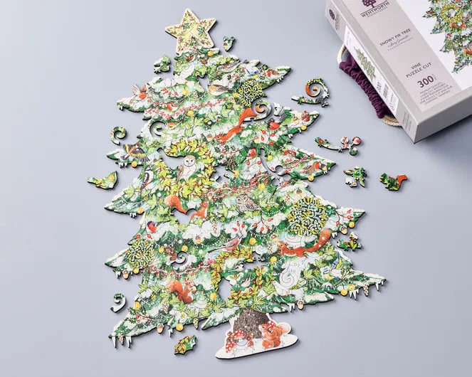 Snowy Fir Tree Shaped 300